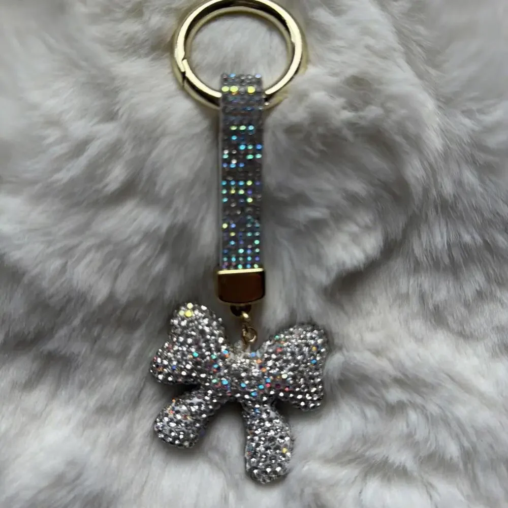 Bow Rhinestone Keychain NEW - Picture 3 of 9